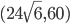 (24\sqrt{6},60)